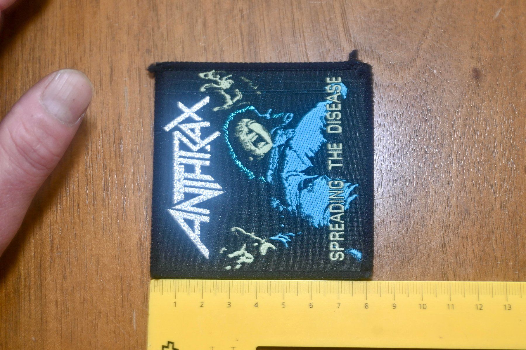 Dischi in vinile: VINTAGE Anthrax PATCH spreading the disease BADGE – Usato da Pfaffhausen venduto da mono_rec 3