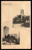 AK Niedergösgen, Burgruine Falkenstein aus zwei Perspektiven