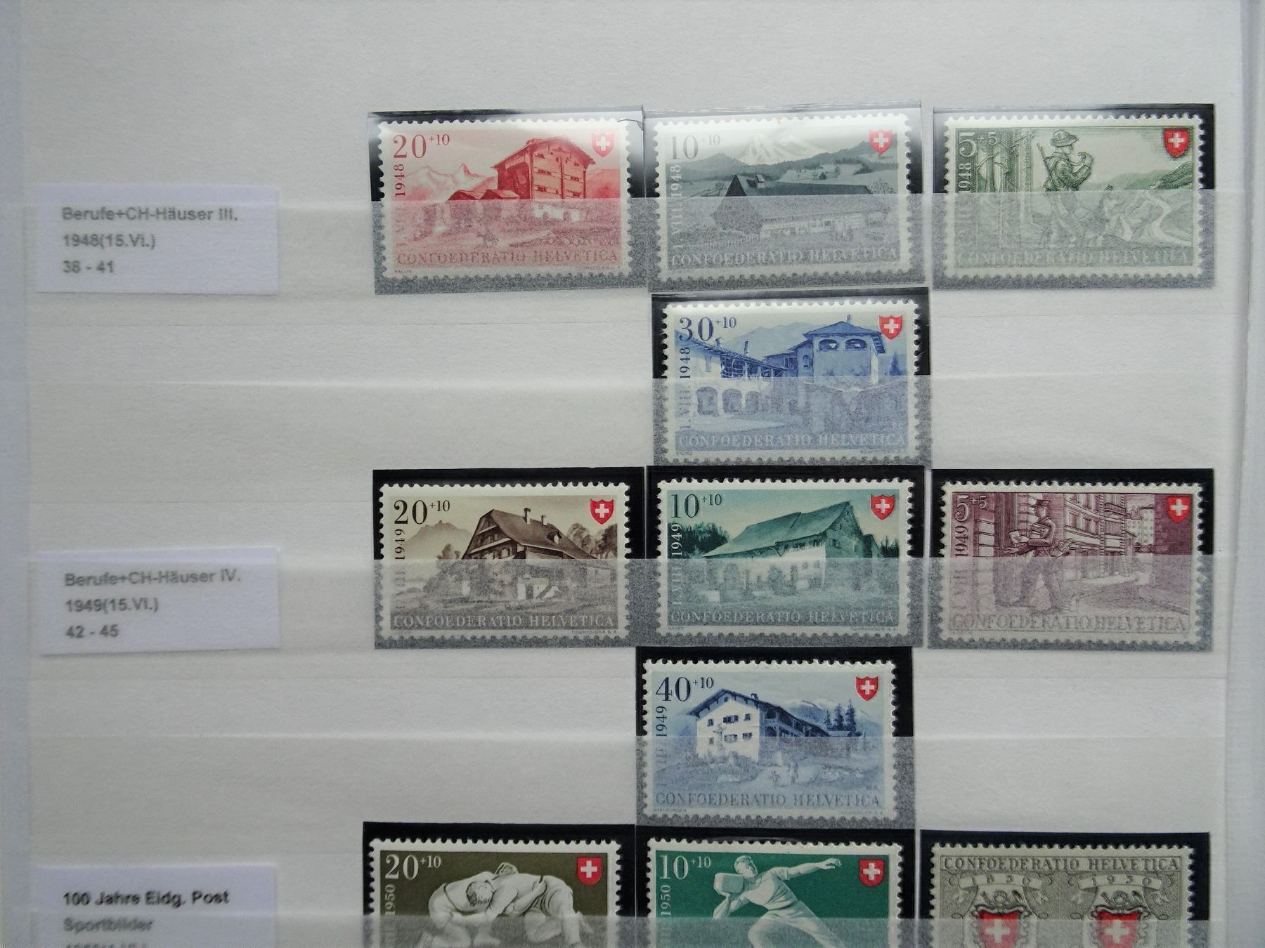 Alle Briefmarken: 1948**-1951** – Neu (gemäss Beschreibung) aus Aadorf von Chnorli-Furz 1