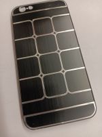 iPhone 6, Hülle Alu gebürstet Schwarz Silber Schutzhülle Cas