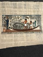 Handgemaltes Bild auf Papyrus Pharao Ägypten