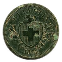 Schweiz / Suisse - 1 Rappen - 1875