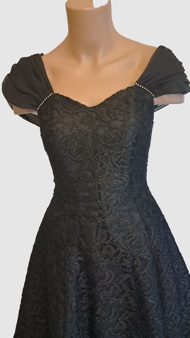 Vestiti: Vintage Cocktailkleid Spitze Chiffon Gr. 34 – Usato da Uerikon venduto da Jeanne04 1