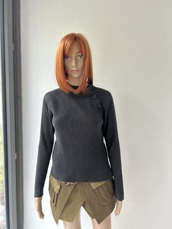 Lauren Ralph Lauren Ribbed Sweater Dark Grey Size M