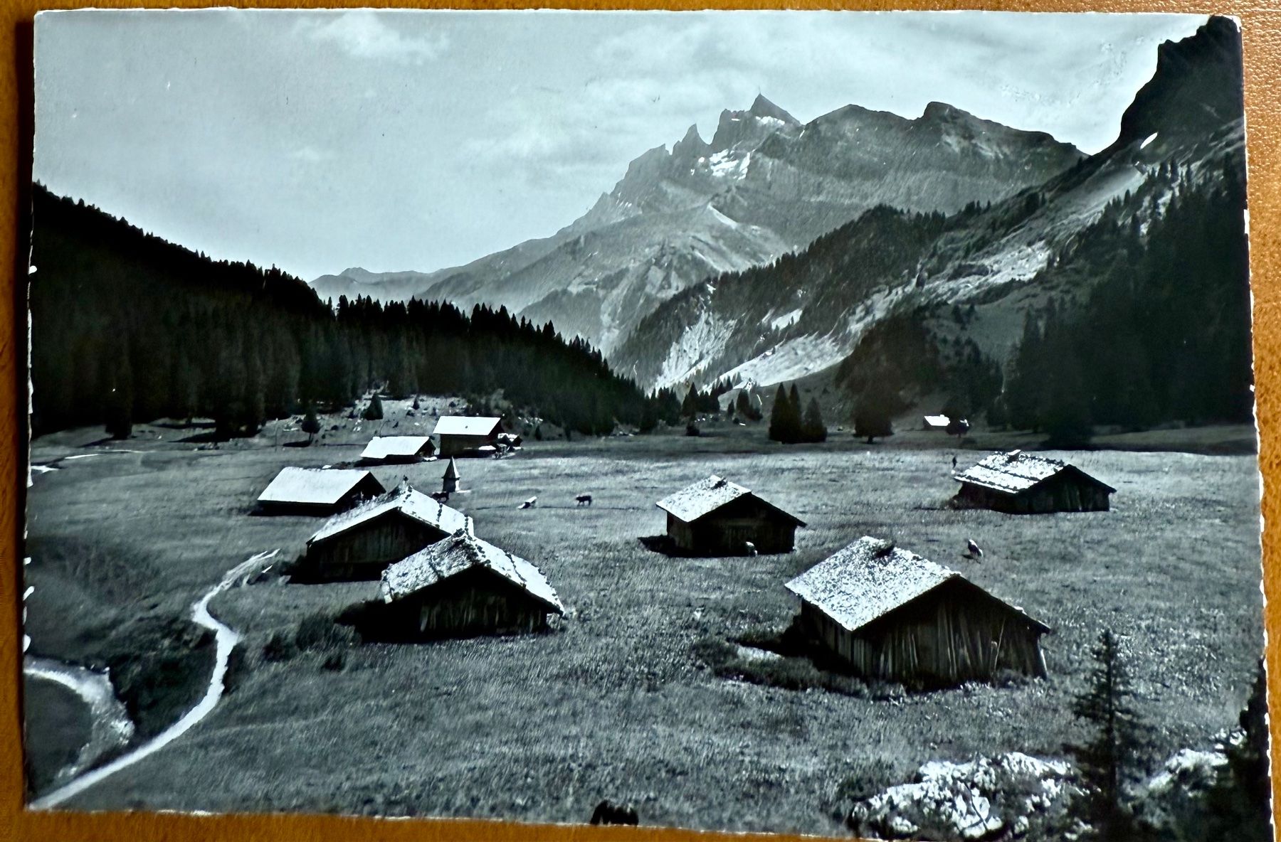 Cartoline postali: Champéry  Barme & Dents du Midi 1955 – Usato da Lutry venduto da Ediego