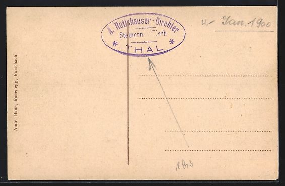 Ansichtskarten: Thal, Steinener Tisch, Talblick auf Rhei – Gebraucht aus Berlin von bartko-reher 1