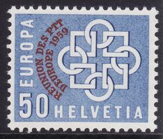 SBK-Nr. 350 (PTT-Konferenz Montreux 1959) postfrisch **