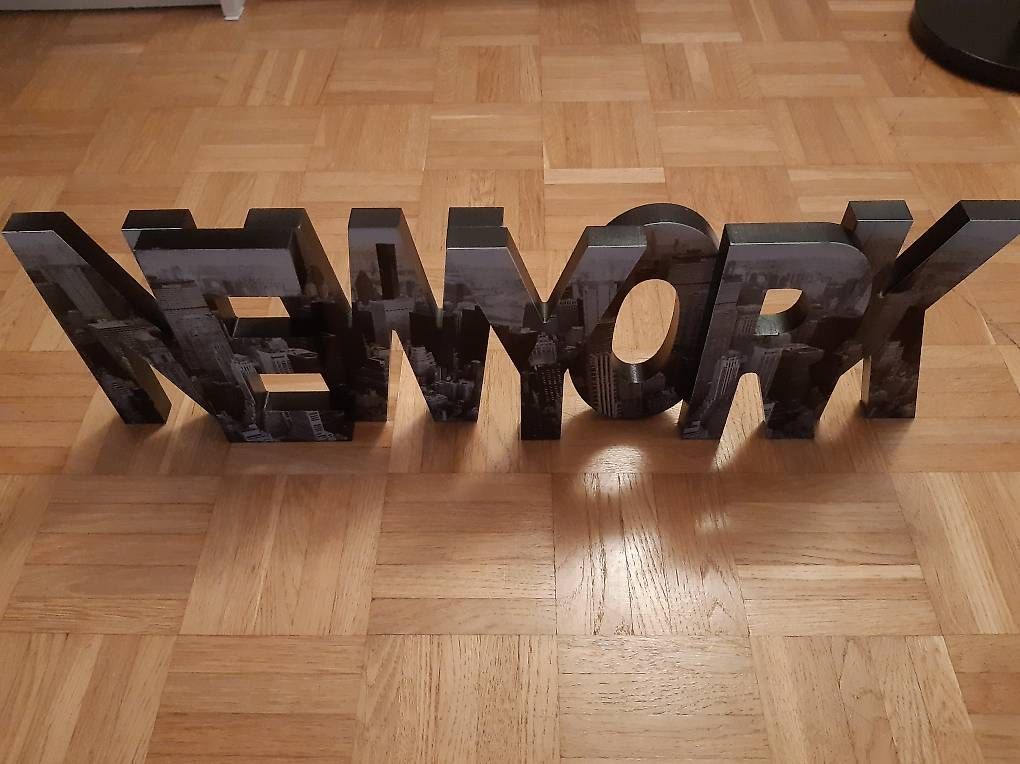 Tutte le decorazioni: Lettres décoratives New York – Usato da Chavannes-Renens venduto da oli_2w97 1