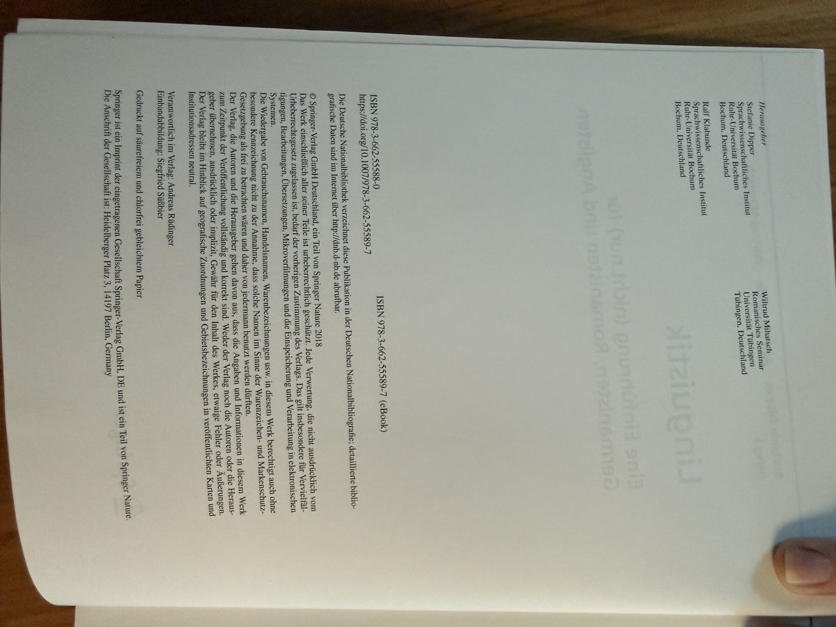 Bücher: Linguistik Buch – Gebraucht aus Meilen von vil_j6bf 2