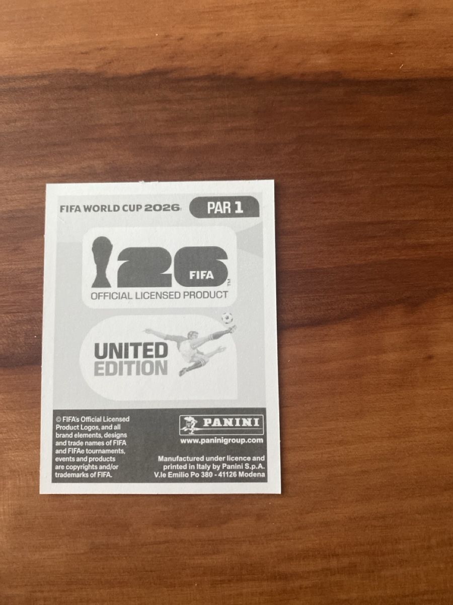 Panini Carte collezionabili: Panini PAR 1 – Nuovo (secondo la descrizione) da Gränichen venduto da lia_1997_ 1