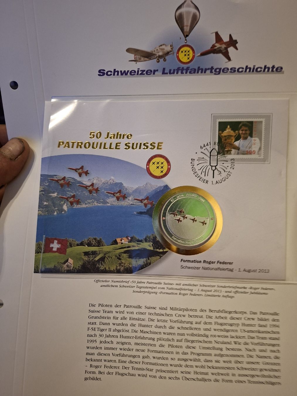 Toutes les monnaies: Münzenbriefe Luftfahrt / EM 2008  – D'occasion à Balgach par SIMEON27 3
