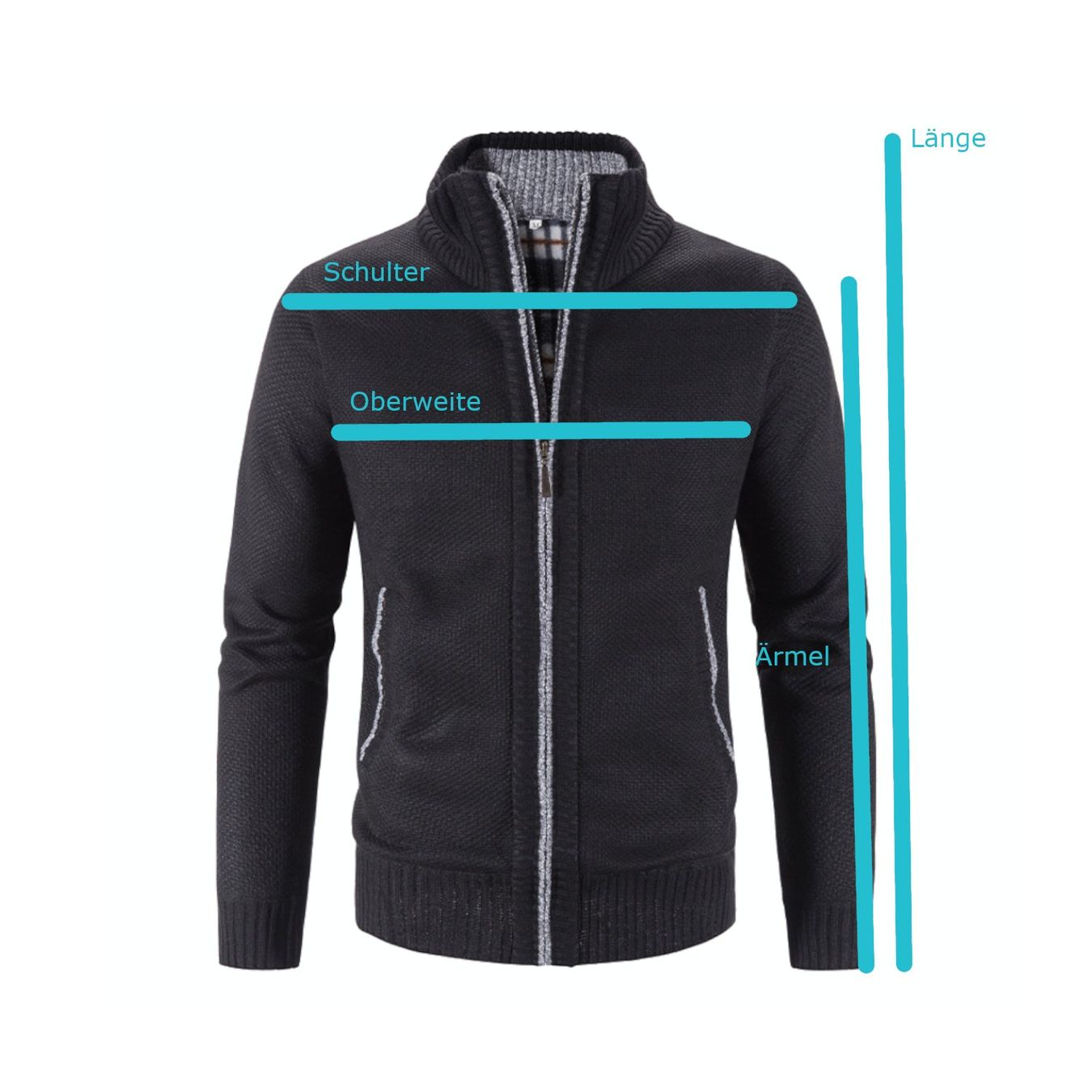 Maglioni & Felpe: XL Herren Strickjacke Strickpullover mit Reisverschluss – Usato da Hundwil venduto da tec_mm27 2