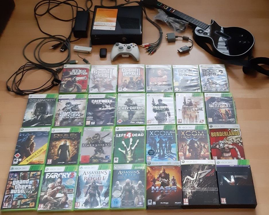 XBox 360 Konsole komplett mit Top Games Bundle 27 Stück Kaufen auf