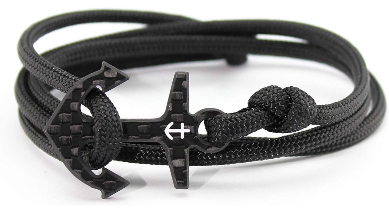 Armbänder & -reifen: Armband mit Carbon Ankerverschluss – Gebraucht aus Lyss von LEN17