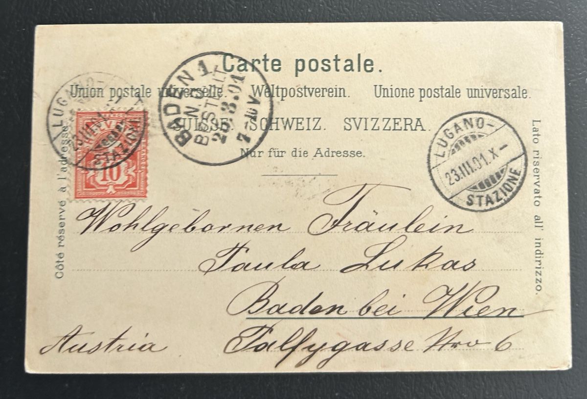 Cartoline postali: Ricordo di Lugano Litho  – Usato da Horw venduto da Tellbub 1