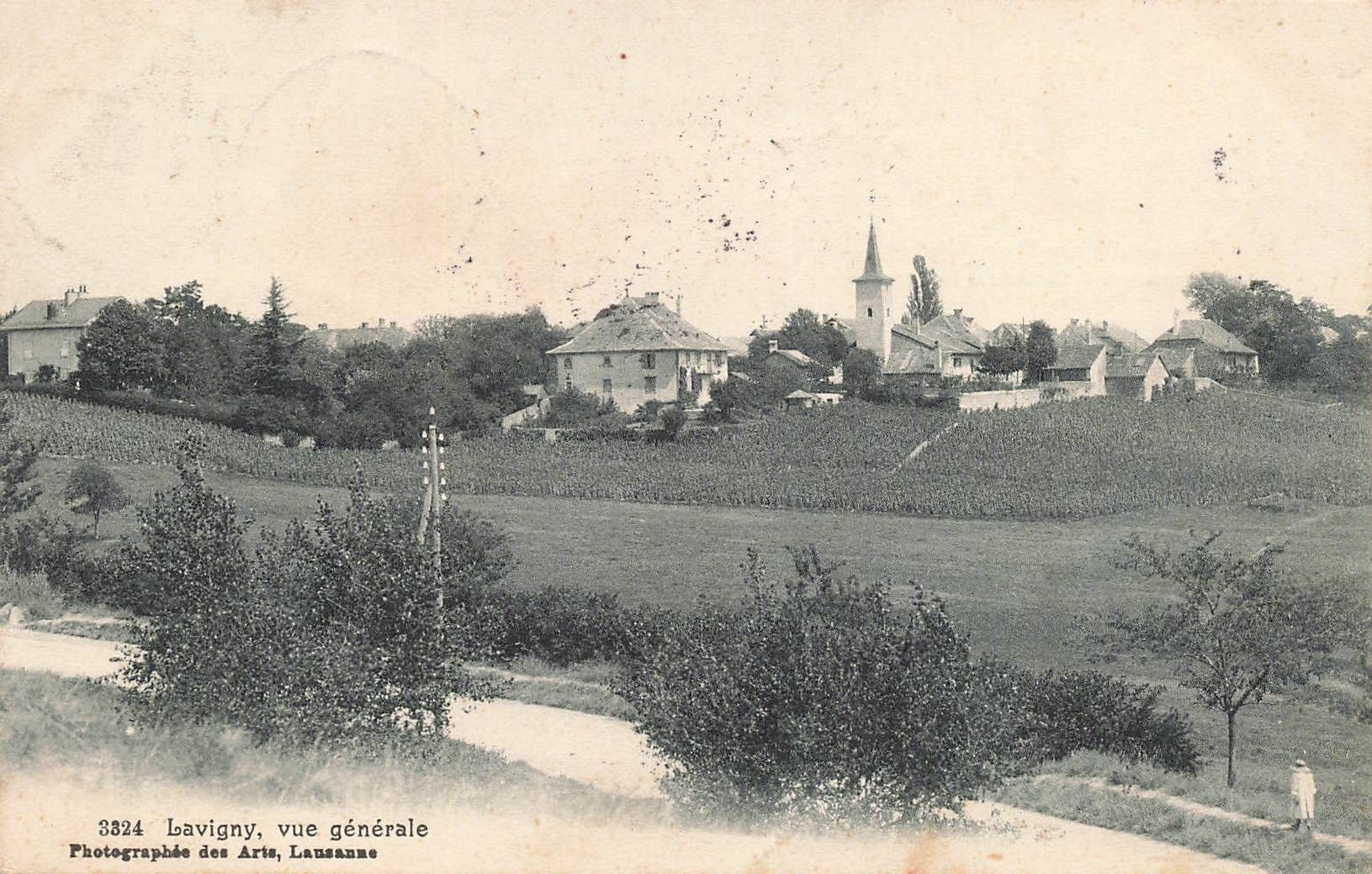 Cartoline postali: Lavigny vue generale – Usato da Biasca venduto da Blenio71