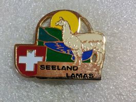 Ansteckpin 125: Seeland Lamas