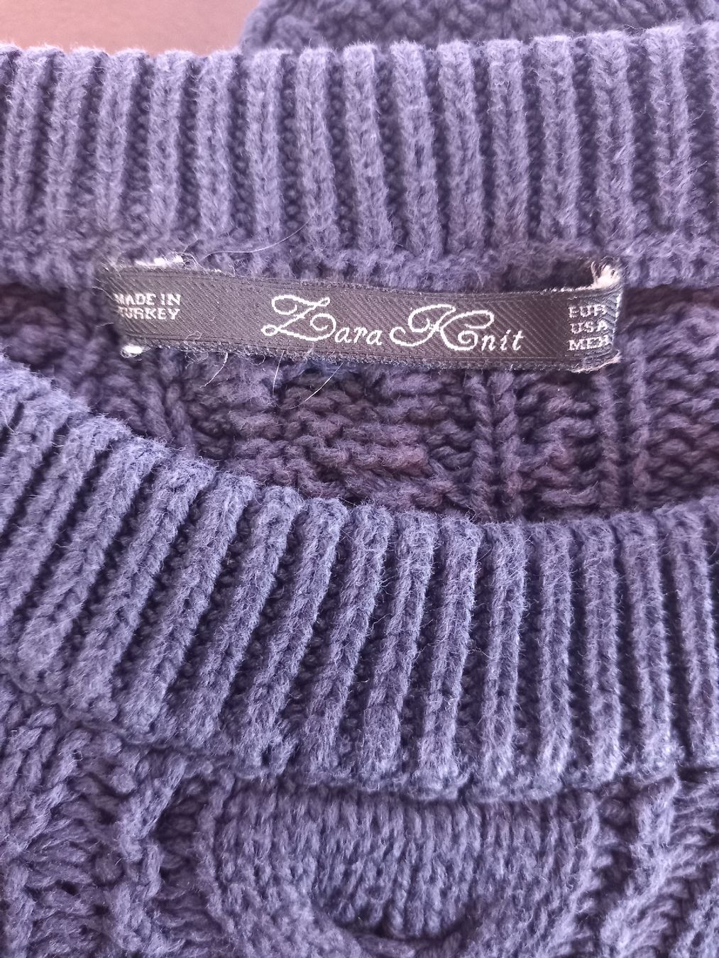 Maglioni & Felpe: Pull torsadé bleu ZARA KNIT Taille M – Usato da Faoug venduto da per_kp6r 2