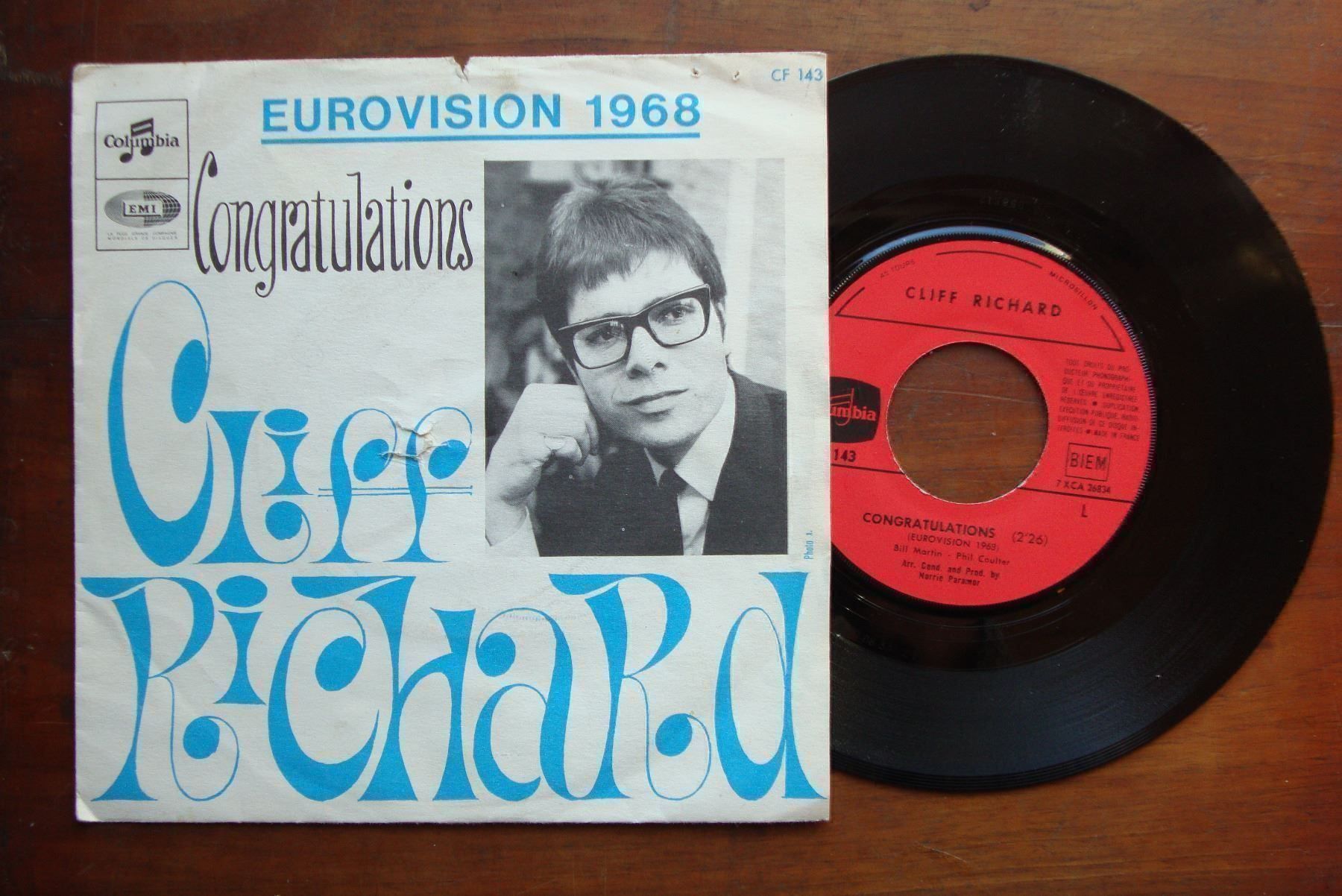 Dischi in vinile: CLIFF RICHARDS - CONGRATULATIONS 1968! – Usato da Bern venduto da Uli_10_11
