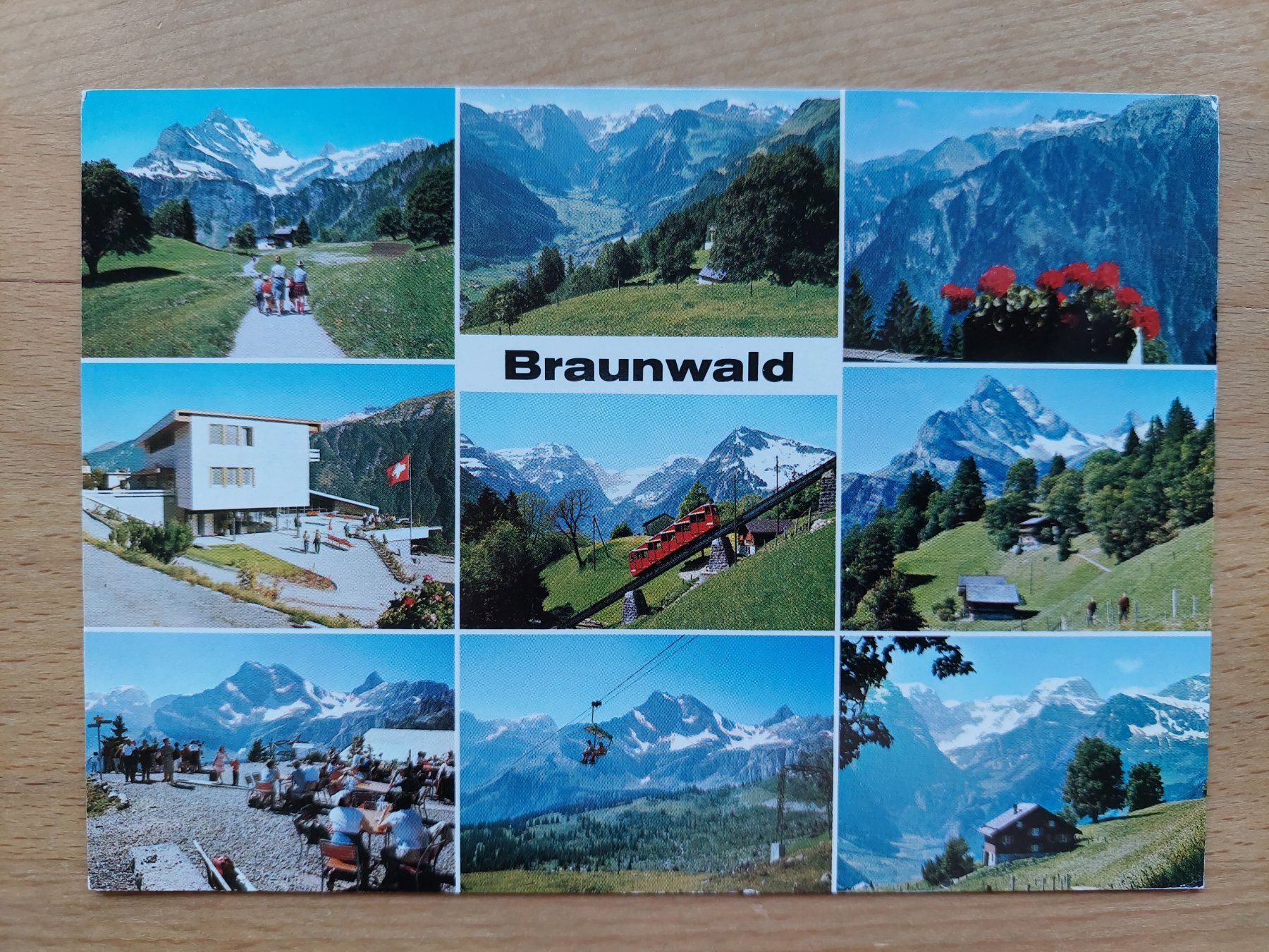Ansichtskarten: AK Braunwald 9-bildrig – Gebraucht aus Obfelden von Foto_Bild_Kunst_Buch