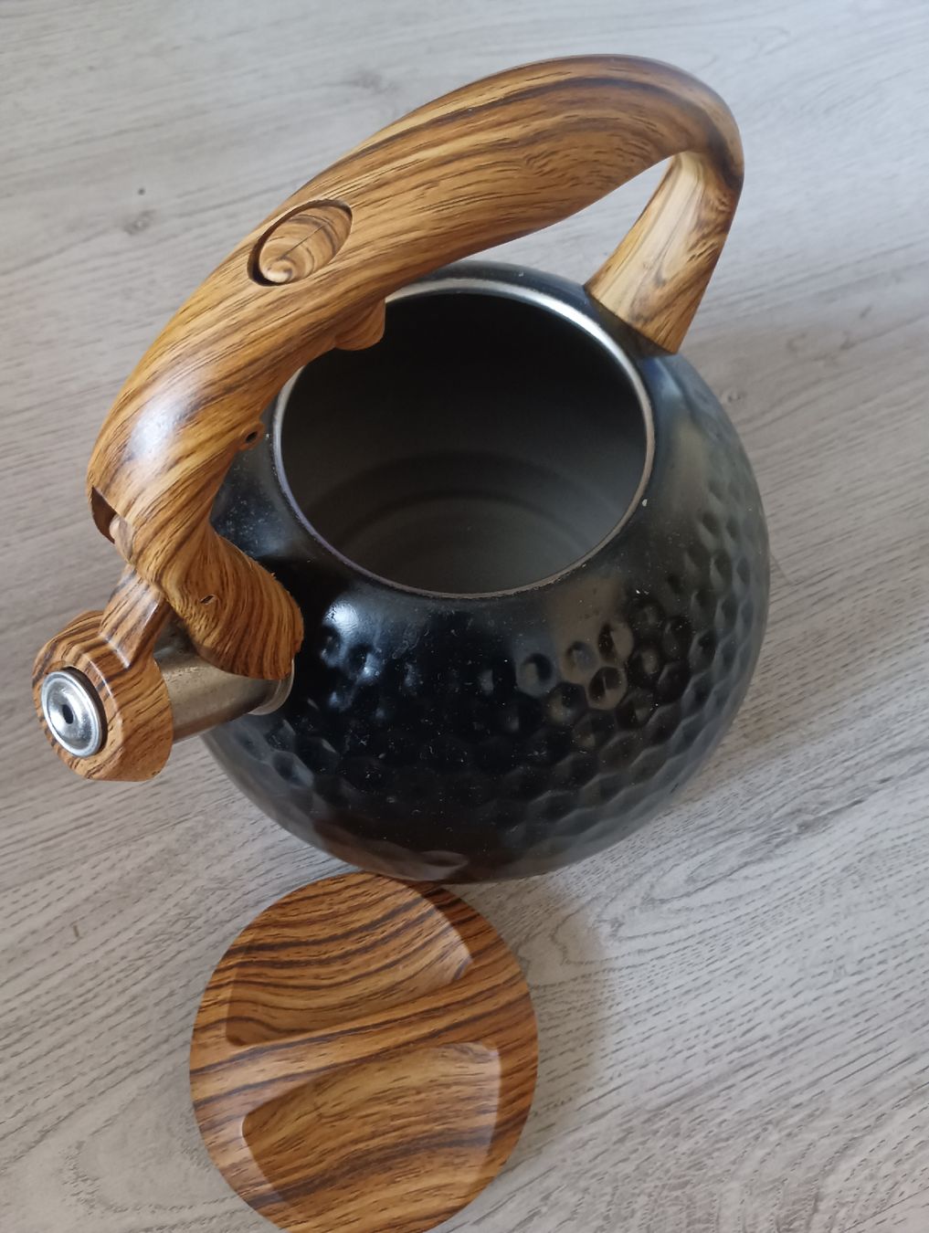Küchengeräte: Kettle black wood effect handle used – Gebraucht aus Dietikon von isa_pz9m 2