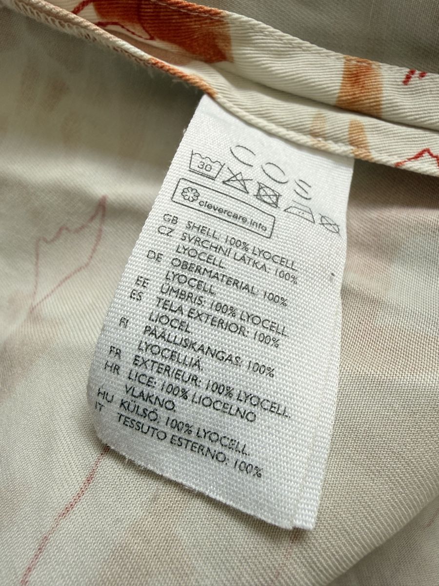 Cos Blusen: COS Bluse Muster Beige Orange Hemd Herbst 36 – Gebraucht aus Staad SG von Chirrari 3