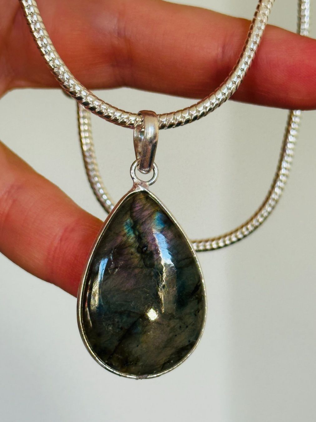 Catenine: Labradorite necklace – Nuovo e nell'imballaggio originale da Genève venduto da AGBERG 4