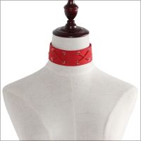 NEUES Chocker Halsband rot mit Nieten - 224087