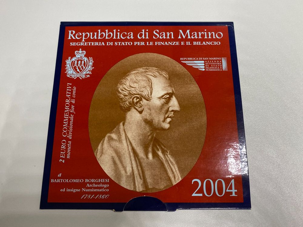 2 EURO SAN MARINO 2004 Bartolomeo Borghesi Kat 230 C315 Kaufen