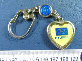 HYUNDAI 💙 AUTO SCHLÜSSELANHÄNGER VINTAGE SILBRIG