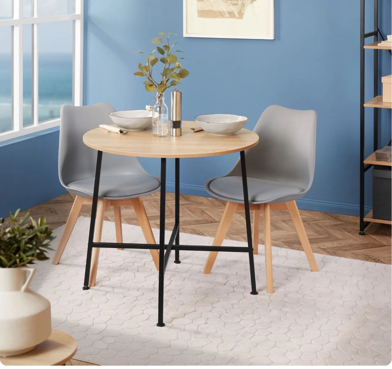 Tavoli: Esstisch Ennis Industrial Holz hell, Eiche Sonoma Industrial – Nuovo e nell'imballaggio originale da Necker venduto da liq24 3