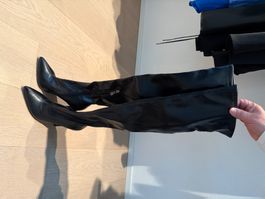 Overjnee Stiefel Schwarz mit Absatz Elegant Gr. 37