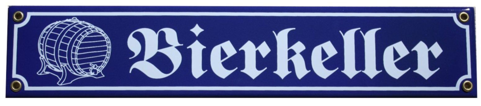 Insegne: Emailschild - Bierkeller – Nuovo e nell'imballaggio originale da Ennetbürgen venduto da open24shop