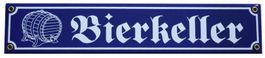 Emailschild - Bierkeller