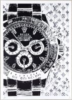 Death NYC Ltd Pop Art Druck " Vuitton Rolex Oyster Perpetual