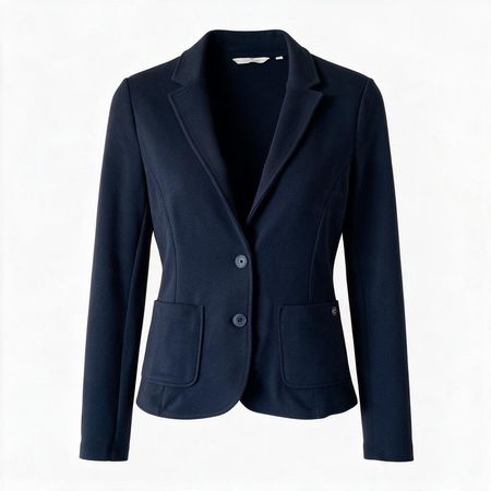 Damen Blazer Tom Tailor dunkelblau Grösse M Baumwolle
