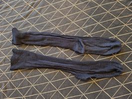 Blaue Kniesocken - Gr. 43-46
