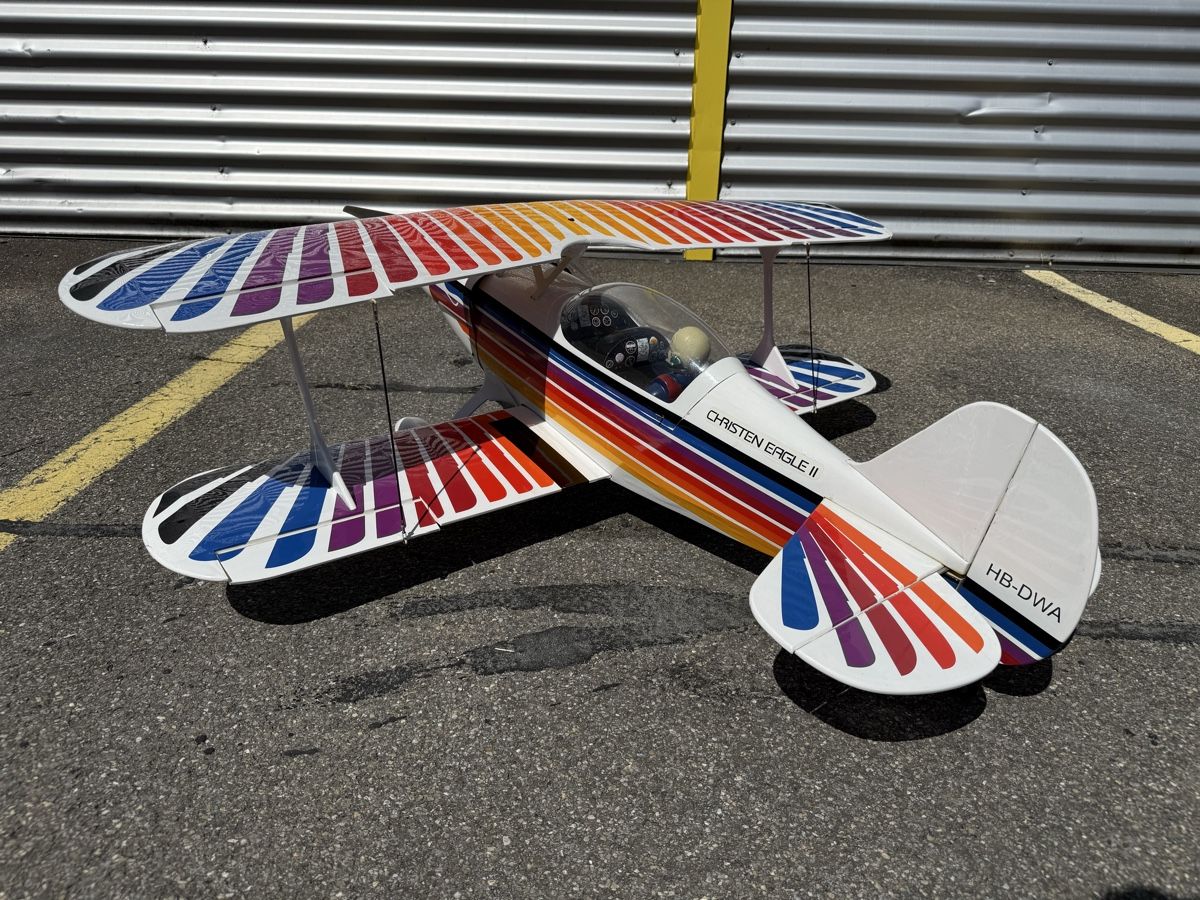 RC Modellbau: HANGAR 9 CHRISTEN EAGLE II 90 ARF DOPPELDECKER – Gebraucht aus Beromünster von cfr_777l 1