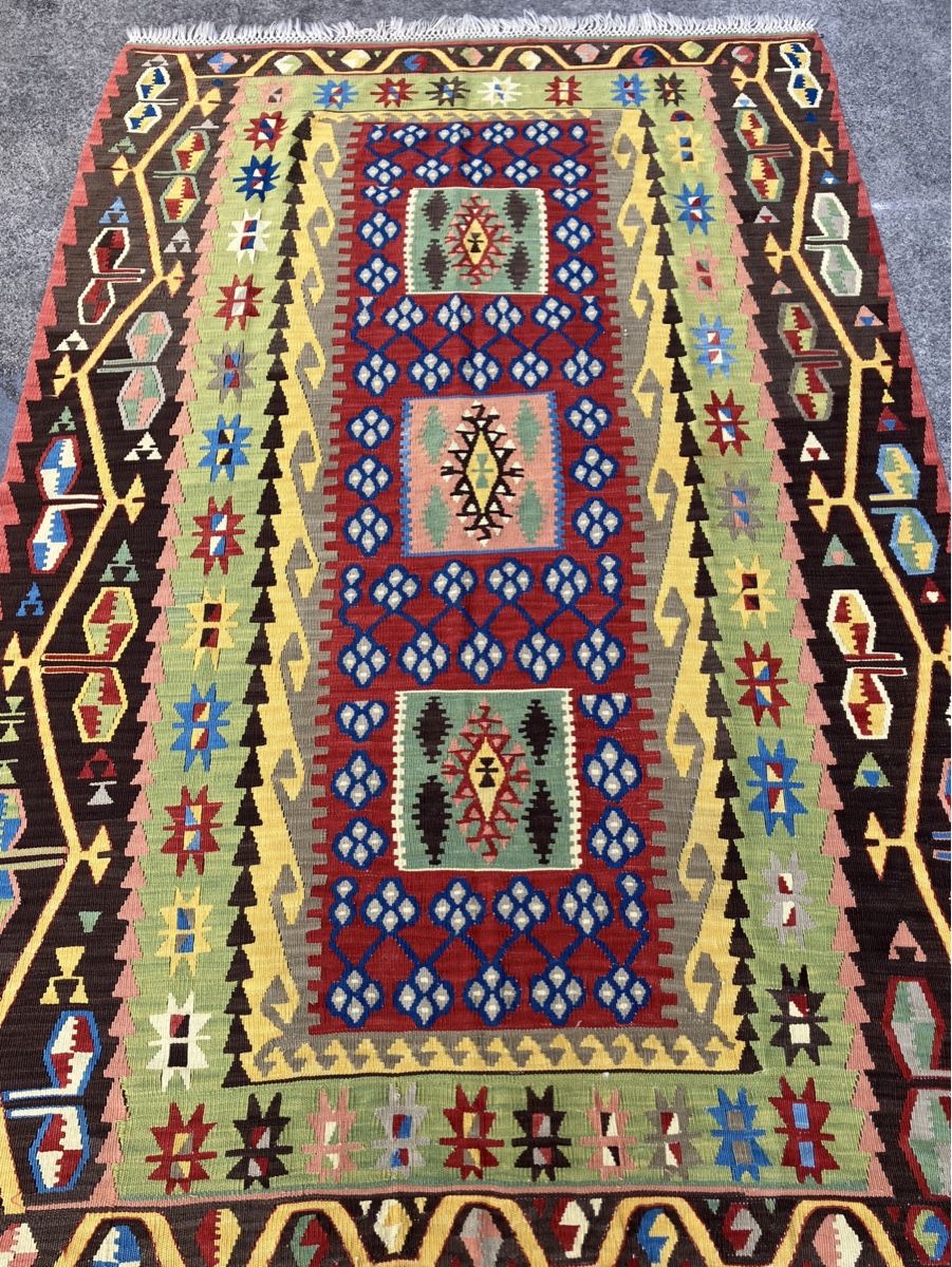 Teppiche: Kelim Teppich Flachgewebe Top Zustand 245x155cm – Gebraucht aus Zürich von Artnuvo 5