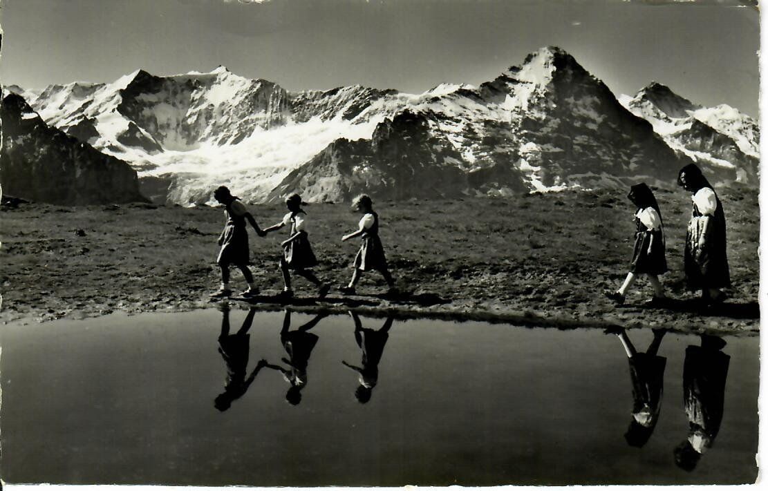 Cartoline postali: am Bergseelein auf Grindelalp 1953 – Usato da Hochdorf venduto da Ziegel-16