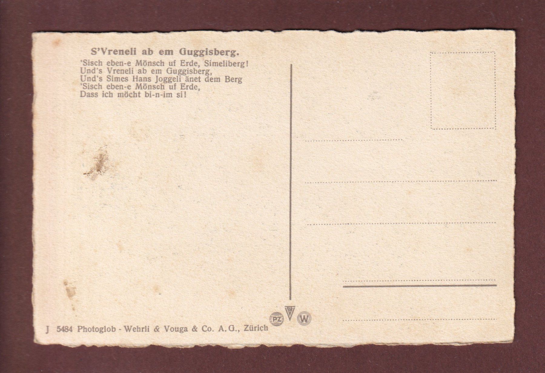 Cartoline postali: GUGGISBERG – Usato da Pully venduto da nicecards 1