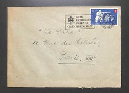 1950 Pro Patria B50 Einschreiben BERN 6.VII.50