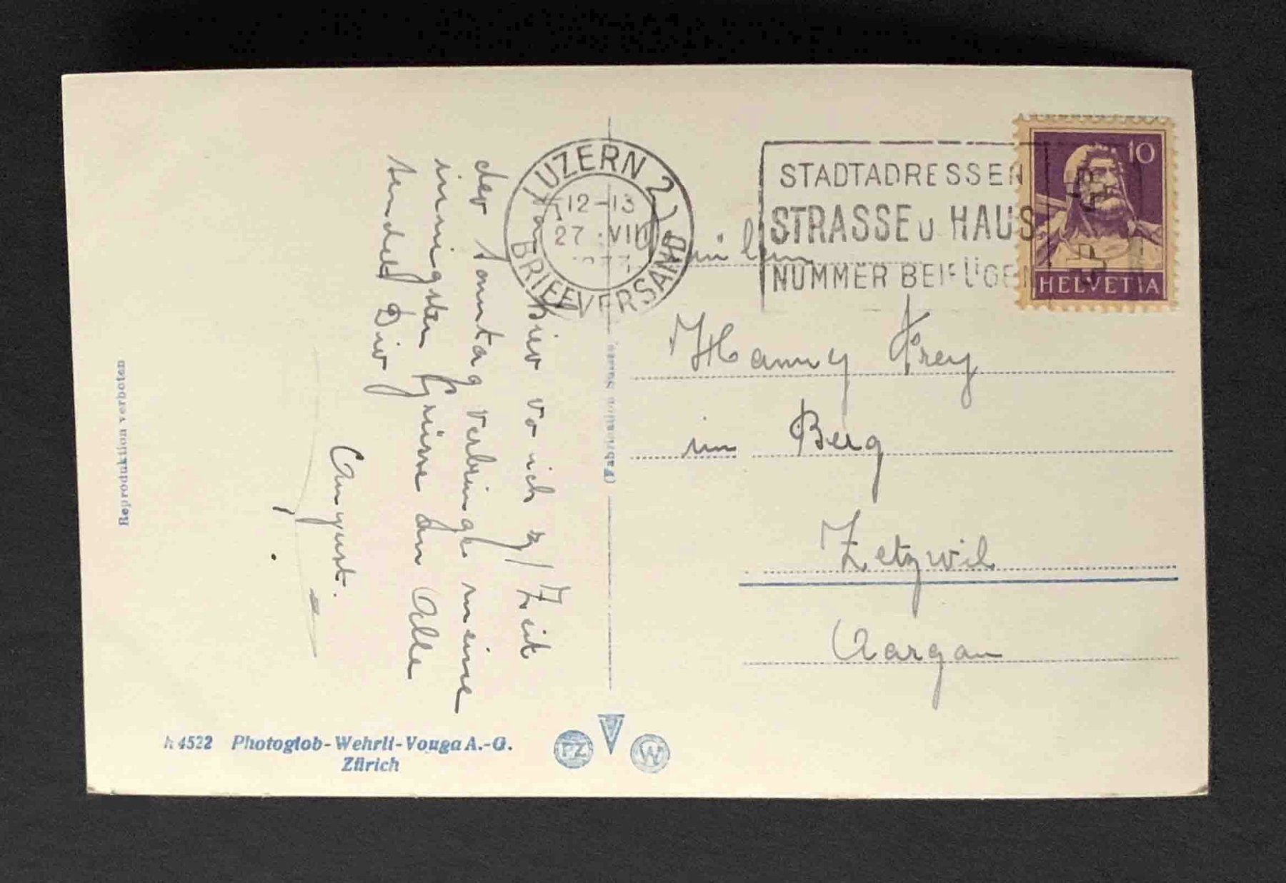 Cartoline postali: AK Luzern und Pilatus – Usato da Goldau venduto da artelier1 1
