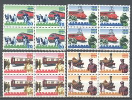 1997, 150 Jahre Schweizer Bahnen, Viererblöcke **