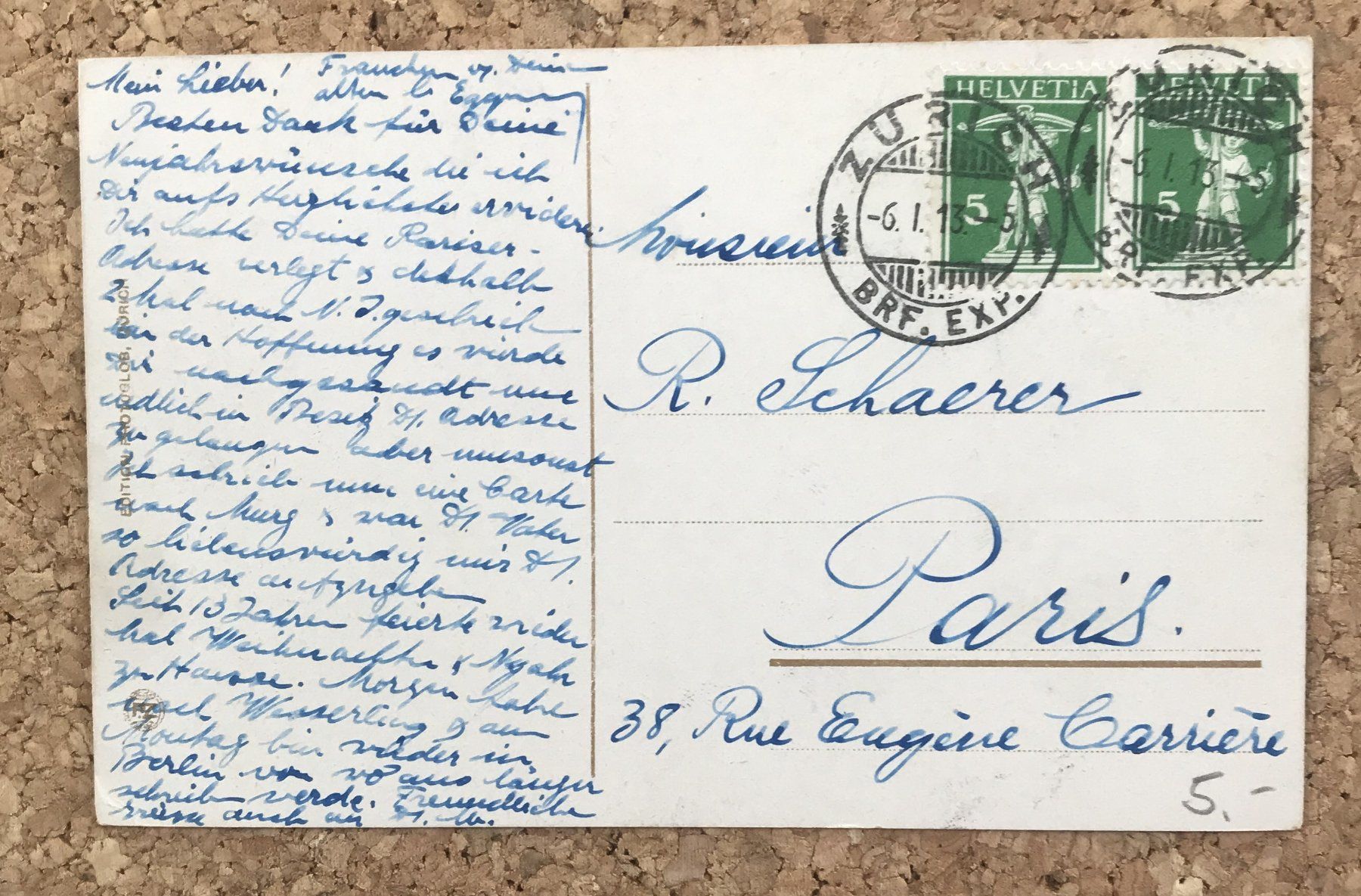 Cartoline postali: ANSICHTSKARTE ZÜRICH – Usato da Ostermundigen venduto da wini63 1