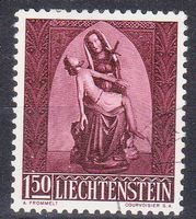 308, gestempelt, Weihnachten, Pieta, Reilgion