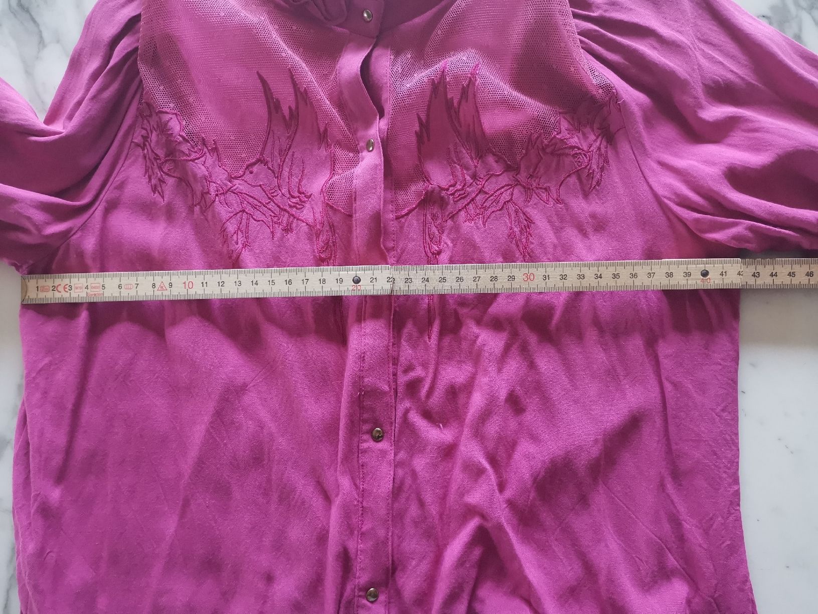 Camicette: Vintage Bluse Emanuelle, Vogelmotiv – Usato da Uerikon venduto da pink_flamingo 6