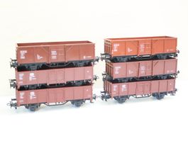 Märklin 6 x Hochbordwagen - H0 Set