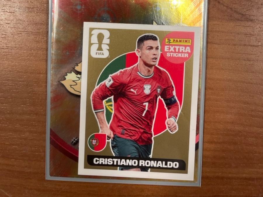Panini Carte collezionabili: Christiano Ronaldo extra sticker gold 2026 – Nuovo e nell'imballaggio originale da Geroldswil venduto da maagmusichall