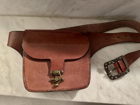 Hüft Tasche im Mittelalter Stil, Leder